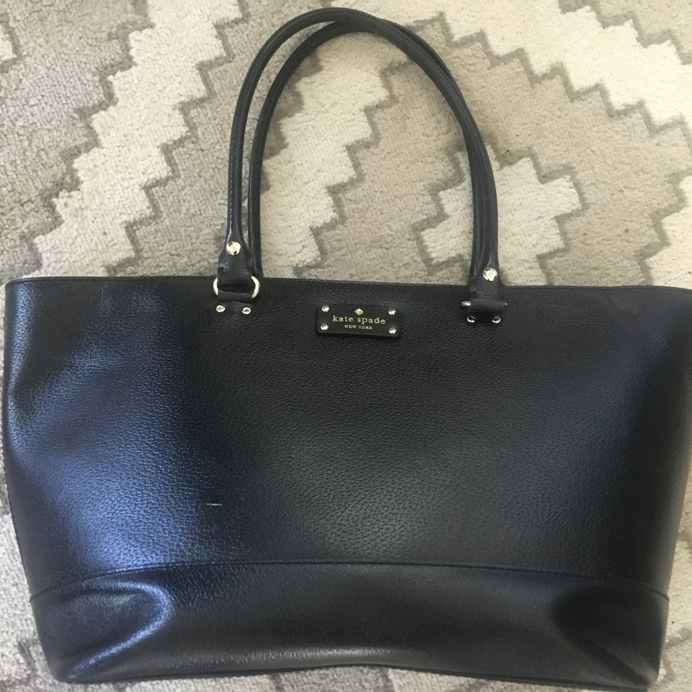 Large Kate Spade Black Tote Bag